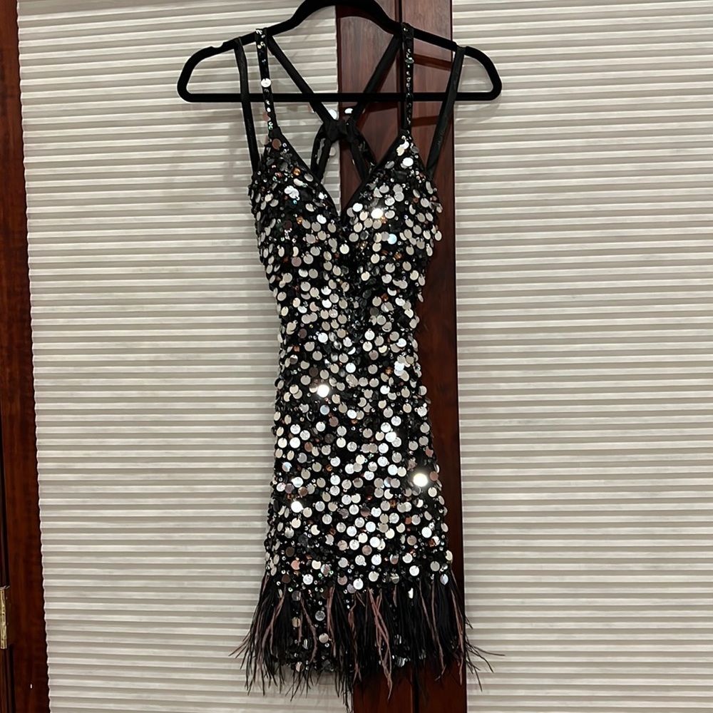 Mac Duggal Couture Sequin Cocktail Dress